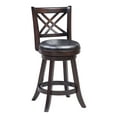 thumbnail image 2 of 24" Porto Swivel Counter Stool, Merlot, 2 of 4