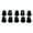 White, variant on 10Pcs Volume Knob 6mm Knurled Shaft Hole Replacement for Guitar Effect Pedal Potentiometer