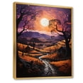 thumbnail image 2 of Designart "Countryside Crimson Dusk horizon II" Landscape & Nature Floater Framed Canvas Wall Art, 2 of 7