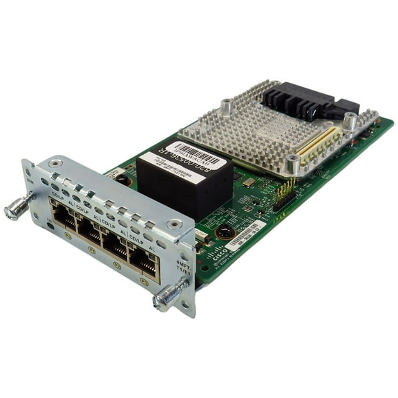Pre-Owned Cisco NIM-4MFT-T1/E1 4-Port Multi-flex Trunk Voice/Clear-channel T1/E1 Module (Good)