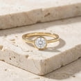 thumbnail image 6 of Rosec Jewels IGI Certified Lab Grown Diamond Engagement Ring - E-VS1 Quality - Bezel Set Diamond Solitaire Ring for Women, 14K Yellow Gold, US 9.50, 6 of 8