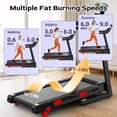 thumbnail image 3 of Treadmill for Home, 3.8HP Folding Treadmill with Incline, 300 lbs Capacity, Bluetooth & Heart Rate Sensor, Space-Saving Design, Heavy-Duty, 3 of 9
