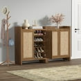 thumbnail image 5 of SICOTAS 24 Pairs Shoe Cabinet with Doors & Shelves, 6-Tier Shoe Storage Organizer Cabinet, Farmhouse Boho Engineered Wooden Shoe Rack Cabinet for Entryway Hallway Bedroom Closet, 5 of 10