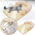 thumbnail image 1 of Lit pour Chat Printemps et Été Grands Yeux Tapis d'Appoint Mignon Lit pour Animaux Cool, 1 of 7