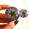 thumbnail image 3 of Purple and Green Star Fantasy Glass Eyes, 3 of 5