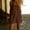 Brown, variant on Women's Casual Cotton Sleeveless Romper Round Neck Button Down Wide Leg Jumpsuit White
