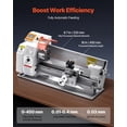 thumbnail image 4 of VEVOR Metal Lathe Machine 8.7 x 18 in Precision Bench Power Metal Lathe Automatic Feed, 4 of 9
