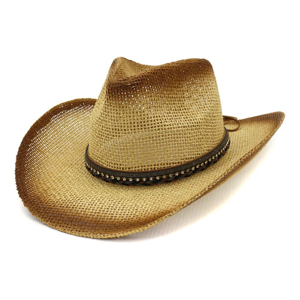 Cowboy Hat Fashion Wild West Fancy Dress Men Lady Cowgirl Unisex Cap ...