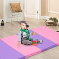 thumbnail image 2 of Gymnastics Mat, Thick Folding Kids' Gymnastic Tumbling Mat with Carrying Handles, 2 of 4