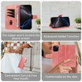 thumbnail image 6 of Designed for iPhone 13 Pro Case Wallet, Men Women Flip Folio Cover with PU Leather Stand Credit Card Holders Slots Wrist Strap Magnetic Phone Case Compatible with iPhone 13 Pro, Rosegold, 6 of 10