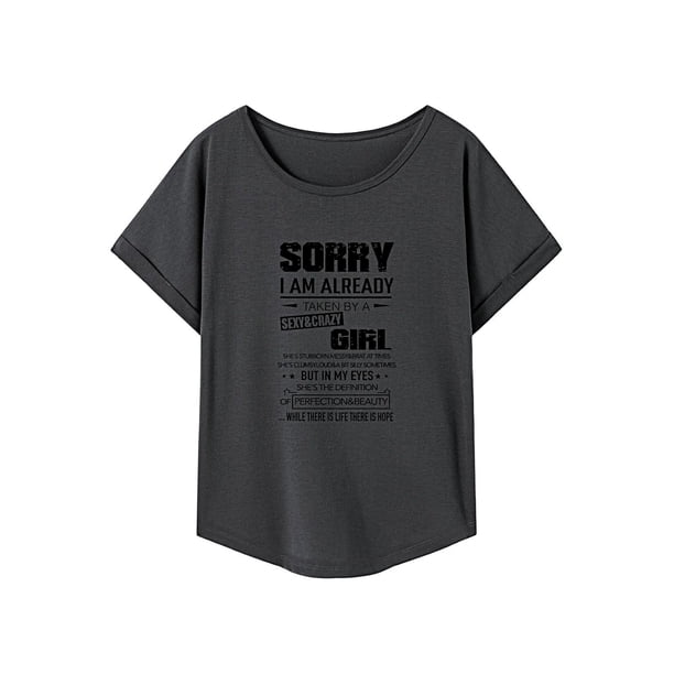 Camiseta para mujer, camiseta básica de recuerdo informal de verano para viaje a la playa, regalo para mujer S