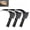 3pcs, variant on Tactical Dual Head Clearing Axe & Sickle, High Manganese Steel Double Scythe, Outdoor Brush Clearing Tool for Mowing Grass, Cutting Vines, Cutting Bamboo and Harvesting RIC (2pcs)