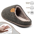 thumbnail image 5 of Northblanc Men's Fuzzy Scuff Slippers Comfy Winter Warm Indoor House Shoes Fur Lined, 5 of 9