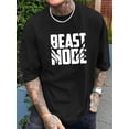 thumbnail image 1 of Beast Mode" Graphic Tee for Men - Casual & Vintage Style, 1 of 5