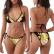 thumbnail image 3 of Fotbe Sunflower Gnomes 3 Traje de Baño para Mujer de Dos Piezas – Bikini Sexy de Tirantes Tipo Halter con Diseño Triangular, 3 of 6