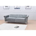 thumbnail image 4 of 5 PCS Corduroy Flexible Combination Sectional Sofa Dark Grey, 4 of 10
