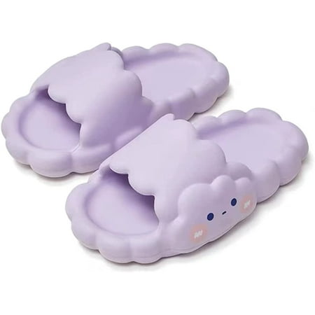 

CoCopeaunt Slippers for Women and Men Shower Bathroom Sandals Open Toe Soft Cushioned Extra Thick Non-Slip Cloud Slipper for Indoor & Outdoor
