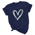 thumbnail image 5 of Under $5,Lolmot Valentine Shirts for Women Cute Love Heart Shirts Graphic Tees Girls Casual Short Sleeve Tops Holiday Gift Tee, 5 of 6