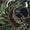 Black Green, variant on Women's Baggy Chemotherapy Beanie - Batik Print Ponytail Beanie - Soft Materials, Red