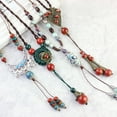 thumbnail image 3 of DESIGNICE Statement Necklace for Women,Modern Boho Necklaces for Women,Elegant Long Necklace,Adjustable Length Long Necklaces for Women, 3 of 4
