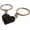 Black, variant on Brick Heart Keychain for Couple Boyfriend Girlfriend Best Friend, Cute Brick Matching Keychains Set for Husband Wife