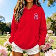 thumbnail image 2 of JOANKDMI Women's Boxing Gloves Pink Ribbon Hoodies Breast Cancer Awareness Graphic Pullover Sweatshirt Long Sleeve Pocket Drawstring Activewear Fight Like a Girl, 2 of 6