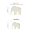 thumbnail image 2 of 2 piezas de madera artesanía de la estatua de elefante adornamiento de estilo nórdico decoración de figuras de elefante, 2 of 5
