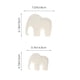 thumbnail image 2 of 2 piezas de madera artesanía de la estatua de elefante adornamiento de estilo nórdico decoración de figuras de elefante, 2 of 5