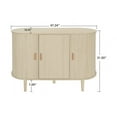 thumbnail image 2 of Accent Cabniet with Doors, Modern Large Console Table with Storage, Freestanding Sideboard Cabinet for Living Room, Entryway, Hallway, 2 of 7