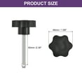 thumbnail image 2 of Uxcell 2Pcs Star Knobs, M8x60mm Plastic Hex Shaped Clamping Handle Screw Knobs, Hand Tightening Star Screw Knob, 2 of 6