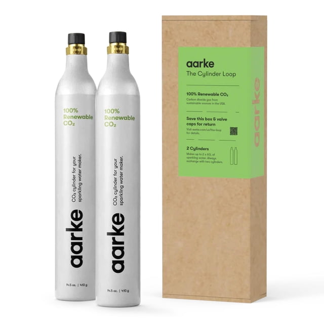 Cilindro de recarga de CO2 Aarke renovable de 60 L, paquete de 2