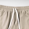 thumbnail image 4 of EOYWHK Mens Work Shorts with Pockets Drawstring Waffle Work Shorts for Men Soft Lightweight Breathable Quick Dry Shorts for Men Khaki, Size L, 4 of 9