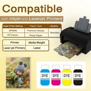 Koala Thin Semi-Gloss Photo Paper 8.5x11 for Inkjet + Laser Printers, 30lb Semi Glossy Printer Picture Paper 115g 7Mil for DIY Brochures, Flyers, Custom Chip Bags