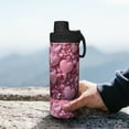 thumbnail image 7 of Susaid Pink Glitter Heart Candy Print 18oz Sports Insulated Kettle Stainless Steel Water Bottle Leakproof Sport Flask, 7 of 7