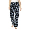 thumbnail image 1 of Fotbe Gothic Skull Pantalones de Pijama para Mujer, Pantalones de Dormir, Pantalones Pj con Cordón y Bolsillos-3X-Large, 1 of 6