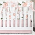 thumbnail image 1 of Watercolor Floral Pink Crib Bedding Set, 1 of 4