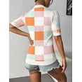 thumbnail image 6 of Zeagoo Womens Short Sleeve Sweaters Soft Casual V Neck Pullover Tops Lightweight Knit Sweater Blouse, 6 of 6