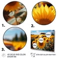thumbnail image 3 of Designart "Sunflowers landscape Vibrant Yellow I" Floral Canvas Wall Art, 3 of 5