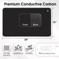 thumbnail image 4 of Grounding Mat for Sleep – 24" x 16" Conductive Carbon Pad with 15ft Grounding Cord – Connected Earth Grounding Sheets and Grounding Cord, 4 of 8