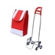 thumbnail image 4 of Carrito de compras con ruedas, carrito de supermercado plegable, carrito de mano Personal, carrito de mano, bolsa de compras con ruedas para equipaje Rueda negra plateada, 4 of 8