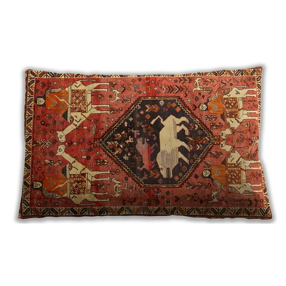 Ahgly Company Indoor Rectangular Traditional Lumbar Throw Pillow, 13 inch by 19 inch