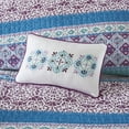 thumbnail image 2 of Ergode Reversible Quilt Set - Trendy Boho Vibe, Vibrant Prints, Solid Purple Reverse, 2 Shams & Decorative Pillows Included, Pre-Washed Cotton Filling, OEKO-TEX Certified, Treatment., 2 of 3
