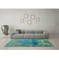 thumbnail image 3 of Ahgly Company Indoor Square Abstract Light Blue Modern Area Rugs, 8' Square, 3 of 4
