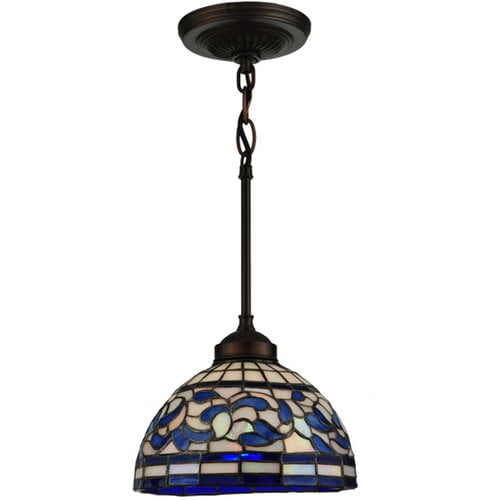 Meyda Tiffany Turning Leaf 1 Light Mini Pendant