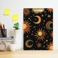 thumbnail image 2 of FORMRS Acrylic Clipboard with Low Profile Clip Standard A4 Letter Size, 12.5" x 9", Sun Moon and Stars Pattern, 2 of 8