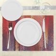 thumbnail image 3 of Ambesonne Abstract Place Mats Set of 4, Wavy Mosaic Pixelated, Standard Size, Multicolor, 3 of 6