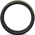 thumbnail image 2 of Ceramic/14K Ceramic Flat Black With 14K Inlay 8mm Polished Band (Size 10.5) Made In China cer37-10.5, 2 of 5
