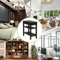 thumbnail image 5 of Patiojoy End Table Sofa Side Table with Drawer Double Shelf Narrow Nightstand for Living Room & Bedroom Brown, 5 of 9