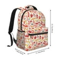 thumbnail image 2 of Disketp Firefighter Icons Mochila Estampada para Hombre y Mujer – Mochila Ligera Clásica con Múltiples Bolsillos para Universidad, Trabajo y Viajes-One Size, 2 of 5