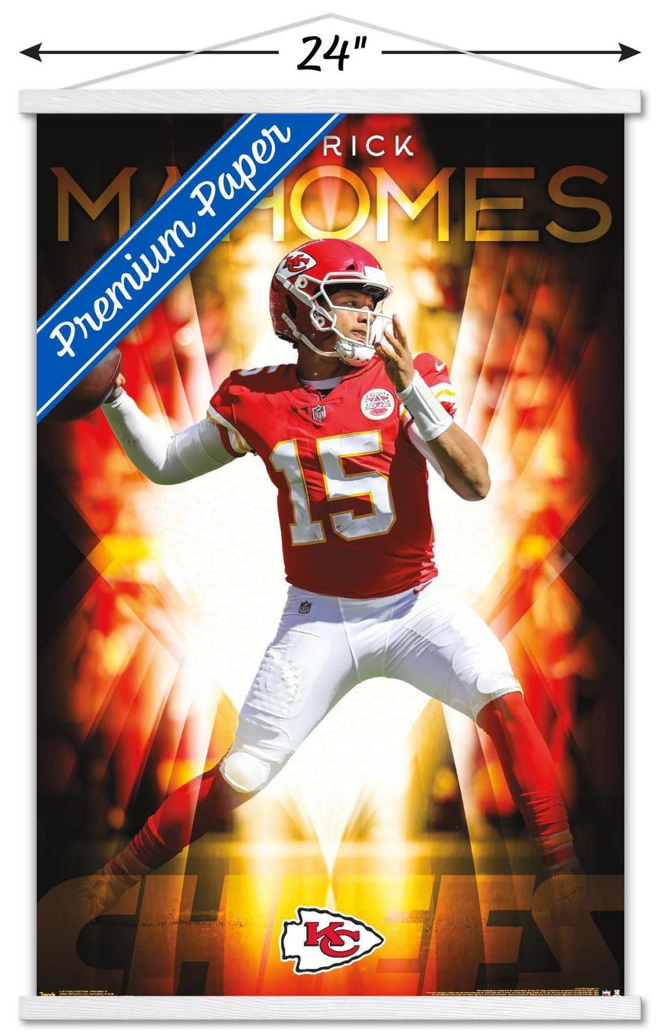 NFL Kansas City Chiefs - Patrick Mahomes II 18 Wall Poster